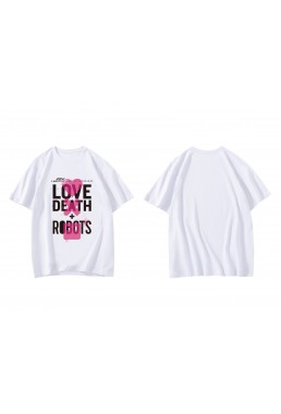 Custom Love Death Robots Short Sleeve Mens Graphic T-Shirts Fashion Printed Tops Cosplay Costume T Shirts For Women's