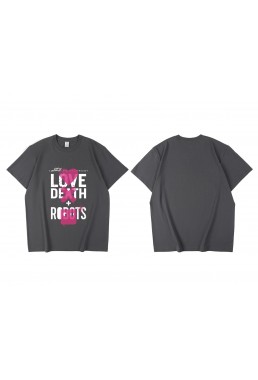 Tap Love Death Robots Short Sleeve Mens Graphic T-Shirts Fashion Printed Tops Cosplay Costume T Shirts For Women's