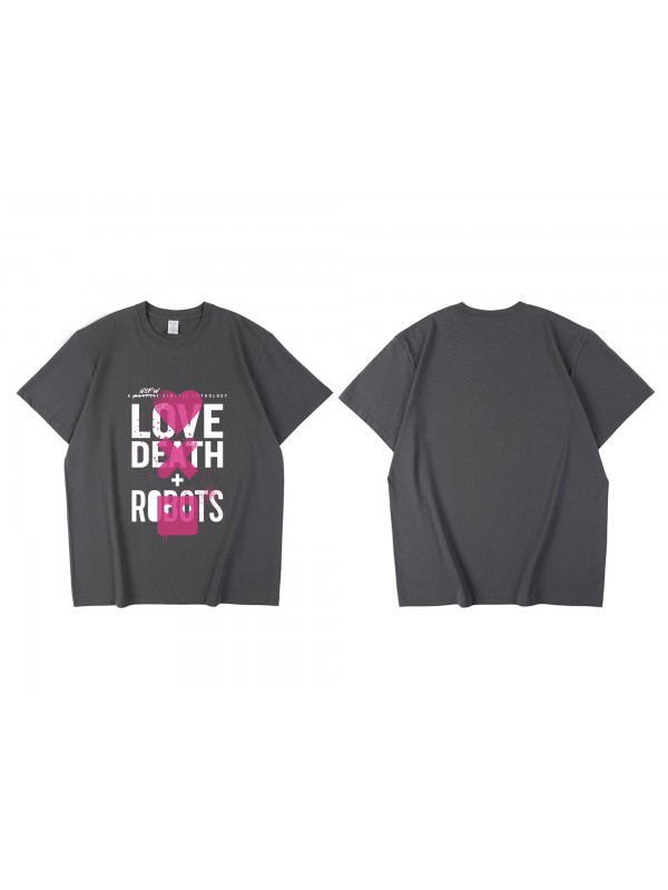 Tap Love Death Robots Short Sleeve Mens Graphic T-Shirts Fashion Printed Tops Cosplay Costume T Shirts For Women's