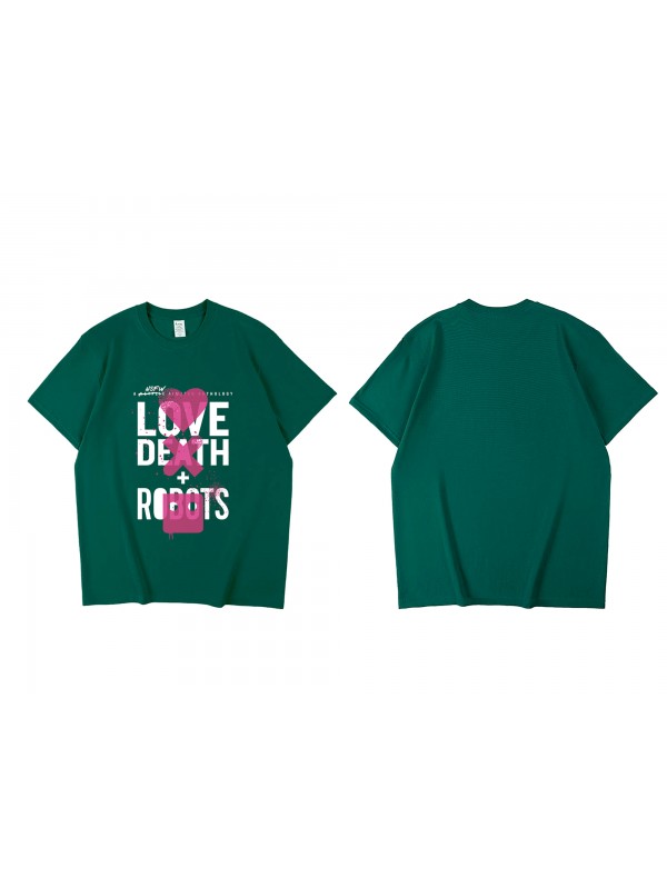 Wholesale Love Death Robots Short Sleeve Mens Graphic T-Shirts Fashion Printed Tops Cosplay Costume T Shirts For Women's
