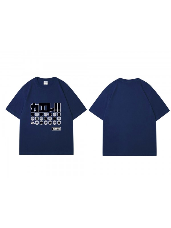 Welcome Kantai Collection Short Sleeve Mens Graphic T-Shirts Fashion Printed Tops Cosplay Costume T Shirts For Women's