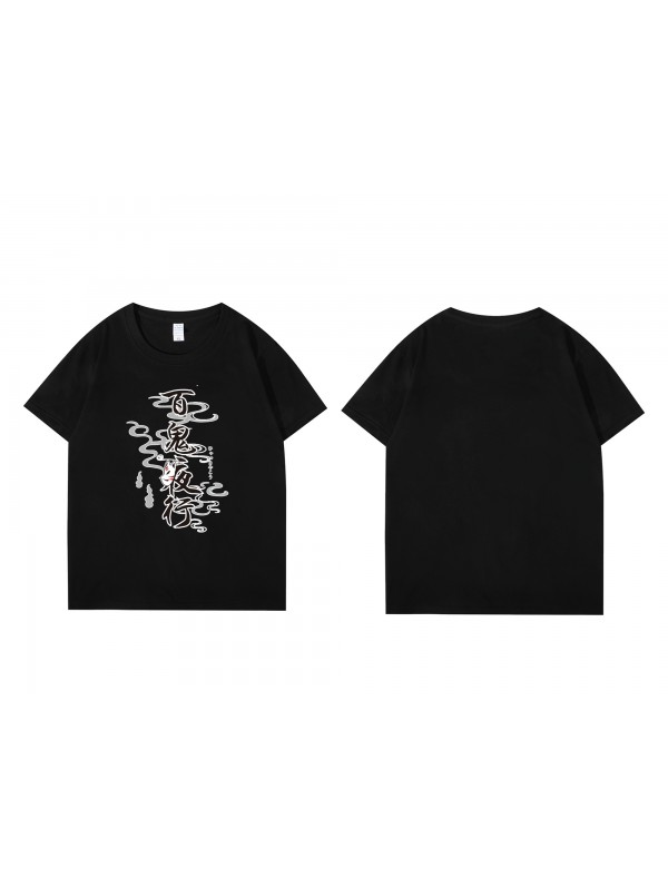 Feature Ghost Night Tour Short Sleeve Mens Graphic T-Shirts Fashion Printed Tops Cosplay Costume T Shirts For Women's