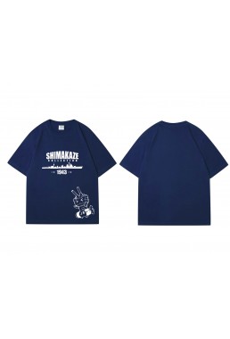 Tap Ijn Shimakaze Azur Lane Short Sleeve Mens Graphic T-Shirts Fashion Printed Tops Cosplay Costume T Shirts For Women's