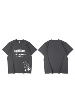 Wholesale Ijn Shimakaze Azur Lane Short Sleeve Mens Graphic T-Shirts Fashion Printed Tops Cosplay Costume T Shirts For Women's