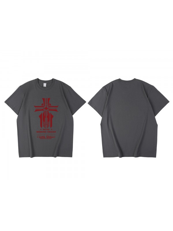 Discount Prinz Eugen Schwerer Kreuzer Azur Lane Short Sleeve Mens Graphic T-Shirts Fashion Printed Tops Cosplay Costume T Shirts For Women's