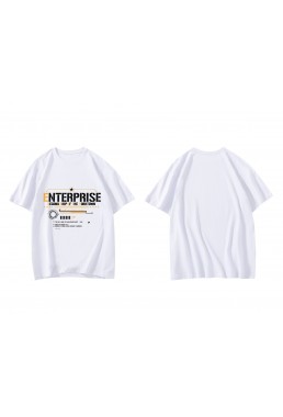 Welcome Uss Enterprise Azur Lane Short Sleeve Mens Graphic T-Shirts Fashion Printed Tops Cosplay Costume T Shirts For Women's