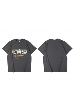 Unique Uss Enterprise Azur Lane Short Sleeve Mens Graphic T-Shirts Fashion Printed Tops Cosplay Costume T Shirts For Women's