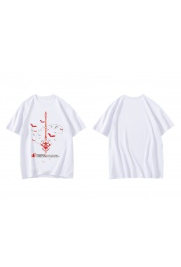 Limited Edition Flandre Scarlet Touhou Project Short Sleeve Mens Graphic T-Shirts Fashion Printed Tops Cosplay Costume T Shirts For Women's
