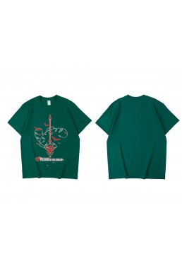 Soft Flandre Scarlet Touhou Project Short Sleeve Mens Graphic T-Shirts Fashion Printed Tops Cosplay Costume T Shirts For Women's