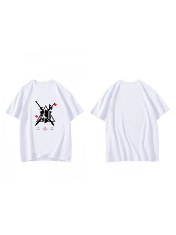 Cheap Sword Art Online Sao Short Sleeve Mens Graphic T-Shirts Fashion Printed Tops Cosplay Costume T Shirts For Women's