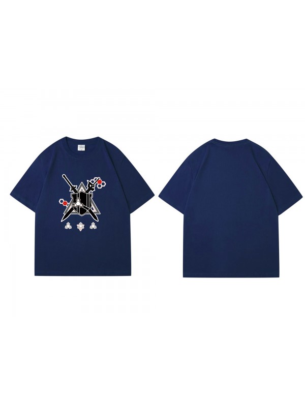 2023 Sword Art Online Sao Short Sleeve Mens Graphic T-Shirts Fashion Printed Tops Cosplay Costume T Shirts For Women's