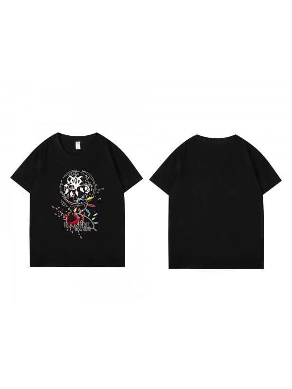 Coolest Flandre Scarlet Short Sleeve Mens Graphic T-Shirts Fashion Printed Tops Cosplay Costume T Shirts For Women's