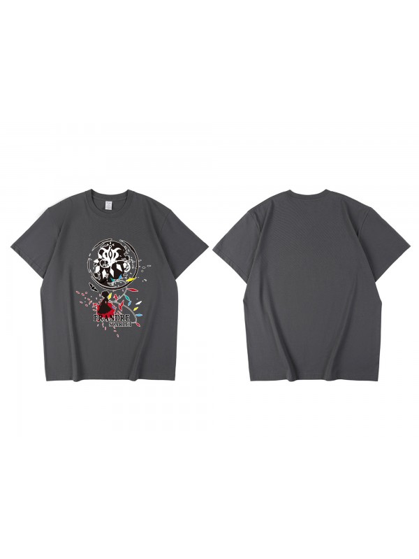 Special Flandre Scarlet Short Sleeve Mens Graphic T-Shirts Fashion Printed Tops Cosplay Costume T Shirts For Women's