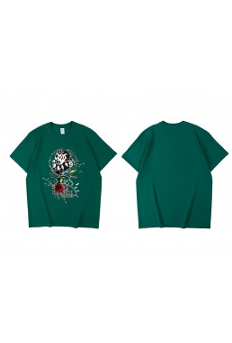 Clearance Flandre Scarlet Short Sleeve Mens Graphic T-Shirts Fashion Printed Tops Cosplay Costume T Shirts For Women's