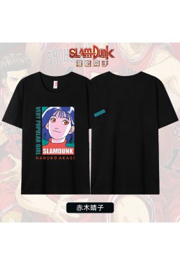 Custom Haruko Akagi Slam Dunk Short Sleeve Mens Graphic T-Shirts Fashion Printed Tops Cosplay Costume T Shirts For Women's