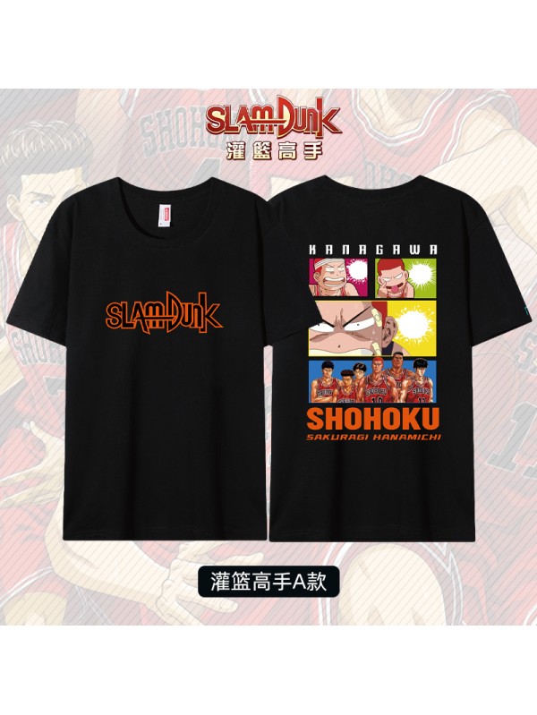 Coolest Slam Dunk Short Sleeve Mens Graphic T-Shirts Fashion Printed Tops Cosplay Costume T Shirts For Women's