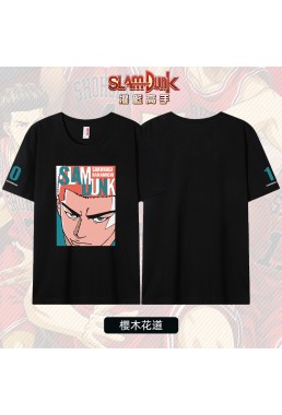 Unique Slam Dunk Sakuragi Hanamichi Short Sleeve Mens Graphic T-Shirts Fashion Printed Tops Cosplay Costume T Shirts For Women's