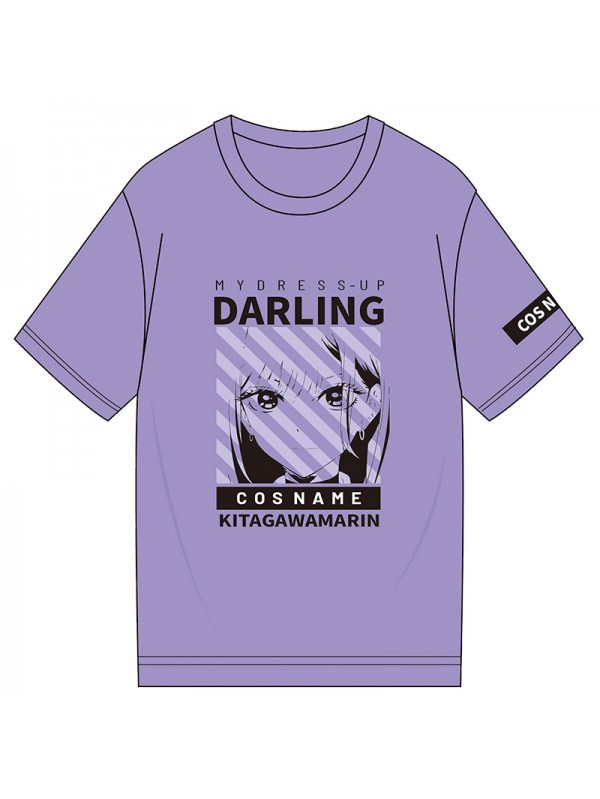 Personalised Gyro Kitagawa Marin My Dress Up Darling Short Sleeve Mens Graphic T-Shirts Fashion Printed Tops Cosplay Costume T Shirts For Women's