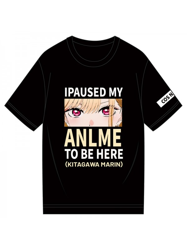 Premium Gyro Kitagawa Marin My Dress Up Darling Short Sleeve Mens Graphic T-Shirts Fashion Printed Tops Cosplay Costume T Shirts For Women's