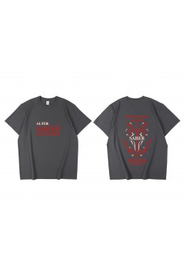 Cheap Arturia Pendragon Alter Fate Short Sleeve Mens Graphic T-Shirts Fashion Printed Tops Cosplay Costume T Shirts For Women's