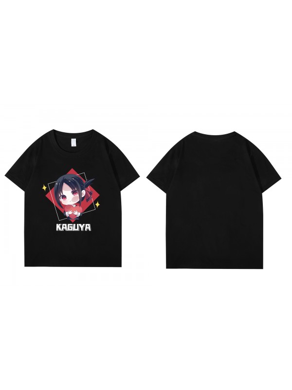 Funny Chika Fujiwara Kaguya Sama Love Is War Short Sleeve Mens Graphic T-Shirts Fashion Printed Tops Cosplay Costume T Shirts For Women's