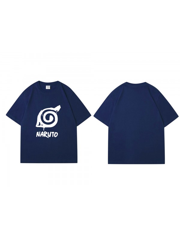 Feature Naruto Short Sleeve Mens Graphic T-Shirts Fashion Printed Tops Cosplay Costume T Shirts For Women's