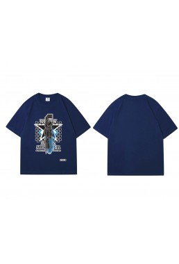 Wholesale Black Rock Shooter Short Sleeve Mens Graphic T-Shirts Fashion Printed Tops Cosplay Costume T Shirts For Women's