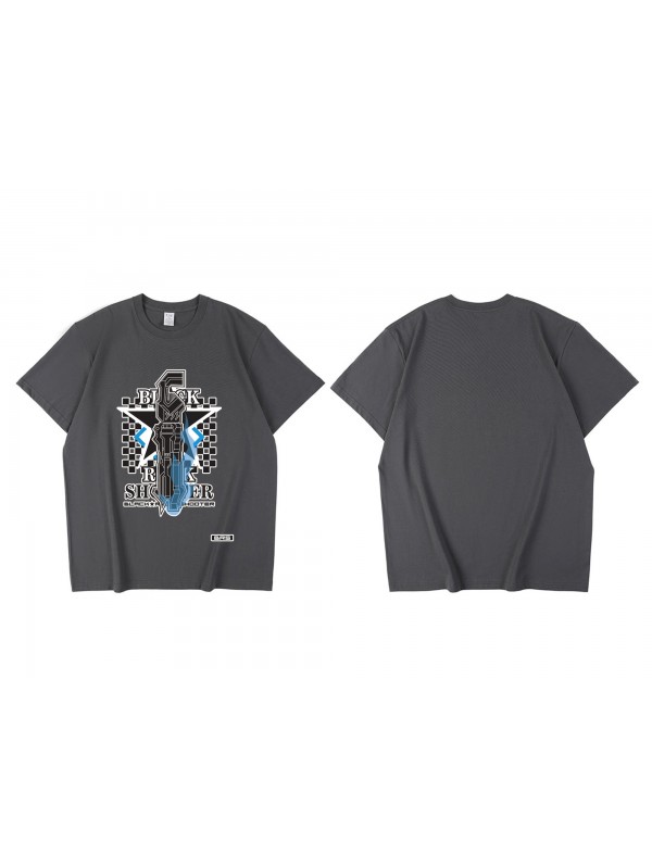 Special Black Rock Shooter Short Sleeve Mens Graphic T-Shirts Fashion Printed Tops Cosplay Costume T Shirts For Women's