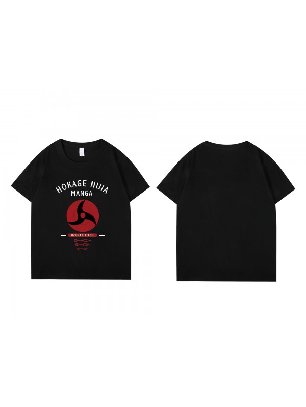 Welcome Uchiha Itachi Naruto Short Sleeve Mens Graphic T-Shirts Fashion Printed Tops Cosplay Costume T Shirts For Women's