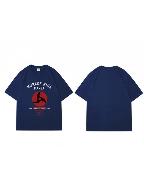 Unique Uchiha Itachi Naruto Short Sleeve Mens Graphic T-Shirts Fashion Printed Tops Cosplay Costume T Shirts For Women's