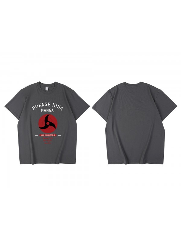 Feature Uchiha Itachi Naruto Short Sleeve Mens Graphic T-Shirts Fashion Printed Tops Cosplay Costume T Shirts For Women's