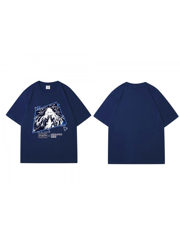 High Quality Tobiichi Origami Date A Live Short Sleeve Mens Graphic T-Shirts Fashion Printed Tops Cosplay Costume T Shirts For Women's