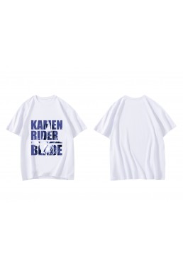 Unique Kamen Rider Blade Short Sleeve Mens Graphic T-Shirts Fashion Printed Tops Cosplay Costume T Shirts For Women's