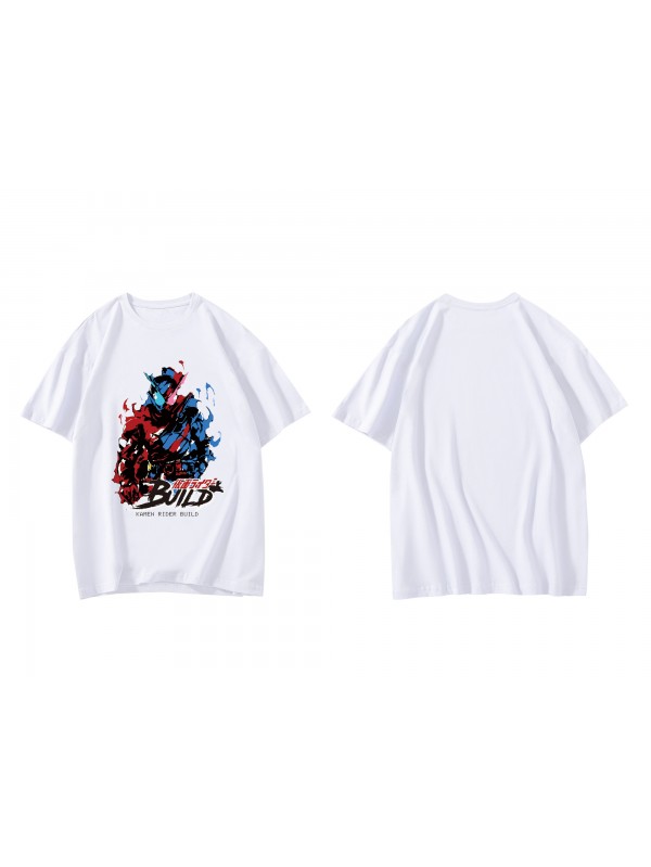 Special Kamen Rider Build Short Sleeve Mens Graphic T-Shirts Fashion Printed Tops Cosplay Costume T Shirts For Women's