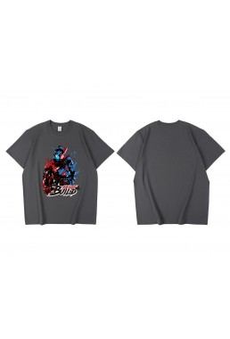 Welcome Kamen Rider Build Short Sleeve Mens Graphic T-Shirts Fashion Printed Tops Cosplay Costume T Shirts For Women's