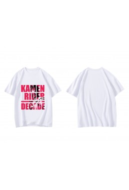 Buy Kamen Rider Decade Short Sleeve Mens Graphic T-Shirts Fashion Printed Tops Cosplay Costume T Shirts For Women's