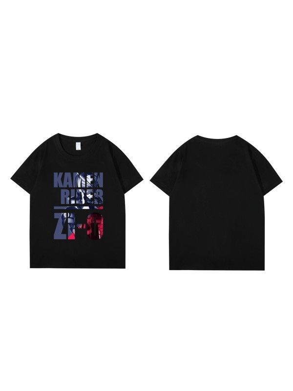 Unique Kamen Rider Zi O Short Sleeve Mens Graphic T-Shirts Fashion Printed Tops Cosplay Costume T Shirts For Women's