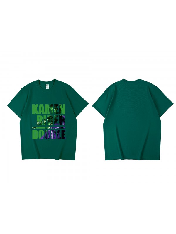 Discount Kamen Rider Double Short Sleeve Mens Graphic T-Shirts Fashion Printed Tops Cosplay Costume T Shirts For Women's