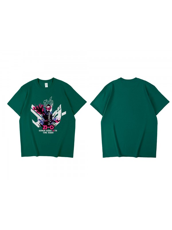 Unique Kamen Rider Zi O Short Sleeve Mens Graphic T-Shirts Fashion Printed Tops Cosplay Costume T Shirts For Women's