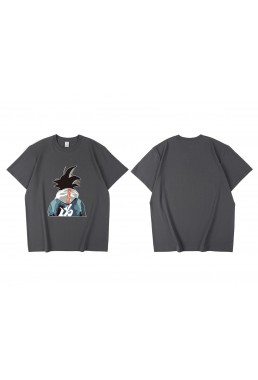 Premium Son Goku Dragon Ball Short Sleeve Mens Graphic T-Shirts Fashion Printed Tops Cosplay Costume T Shirts For Women's