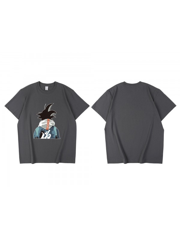 Premium Son Goku Dragon Ball Short Sleeve Mens Graphic T-Shirts Fashion Printed Tops Cosplay Costume T Shirts For Women's