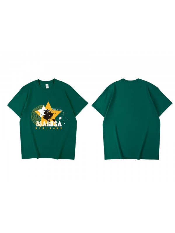 Buy Kirisame Marisa Touhou Project Short Sleeve Mens Graphic T-Shirts Fashion Printed Tops Cosplay Costume T Shirts For Women's