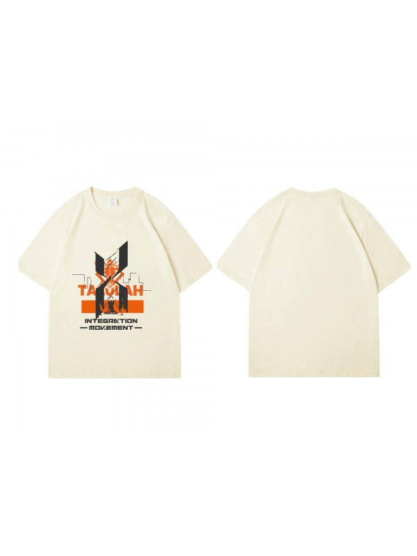 Feature Mrfz Short Sleeve Mens Graphic T-Shirts Fashion Printed Tops Cosplay Costume T Shirts For Women's