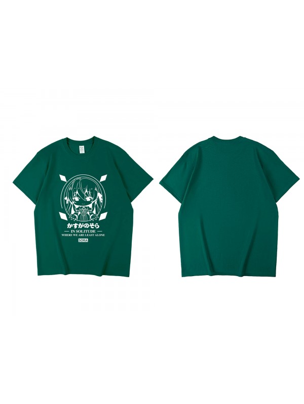 Wholesale Kasugano Sora Yosuga No Sora Short Sleeve Mens Graphic T-Shirts Fashion Printed Tops Cosplay Costume T Shirts For Women's