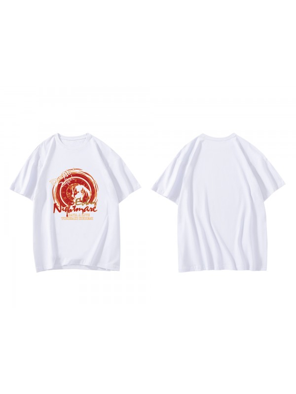 Cheap Tokisaki Kurumi Date A Live Short Sleeve Mens Graphic T-Shirts Fashion Printed Tops Cosplay Costume T Shirts For Women's