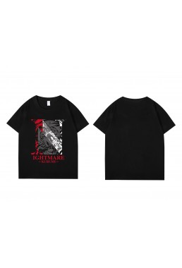 Shopping Tokisaki Kurumi Nightmare Short Sleeve Mens Graphic T-Shirts Fashion Printed Tops Cosplay Costume T Shirts For Women's