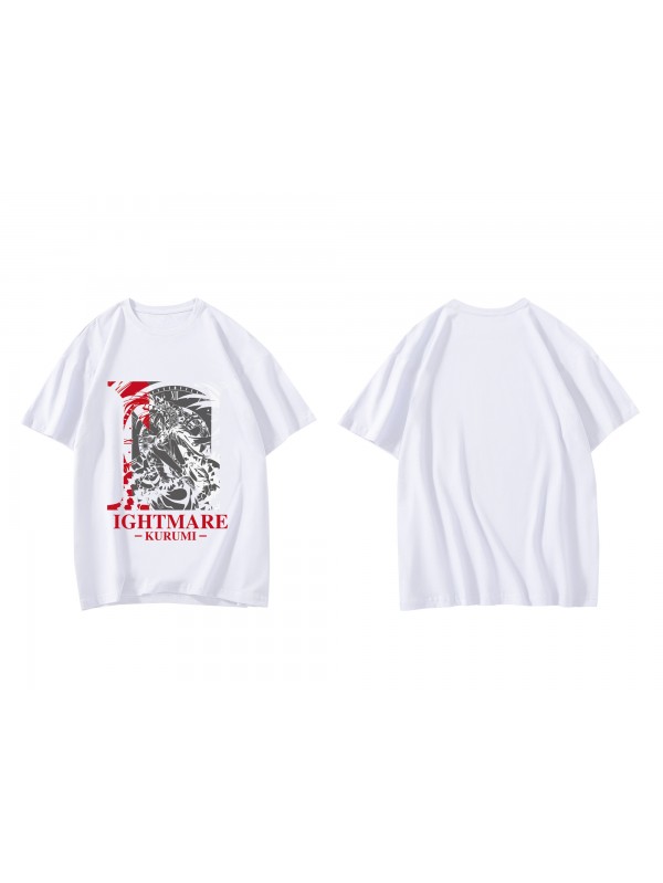 Discount Tokisaki Kurumi Nightmare Short Sleeve Mens Graphic T-Shirts Fashion Printed Tops Cosplay Costume T Shirts For Women's