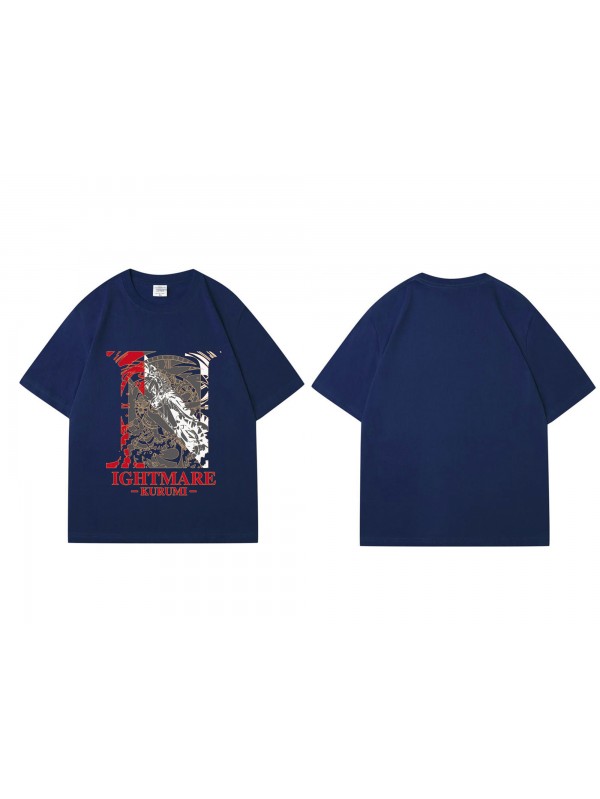 Buy Tokisaki Kurumi Nightmare Short Sleeve Mens Graphic T-Shirts Fashion Printed Tops Cosplay Costume T Shirts For Women's