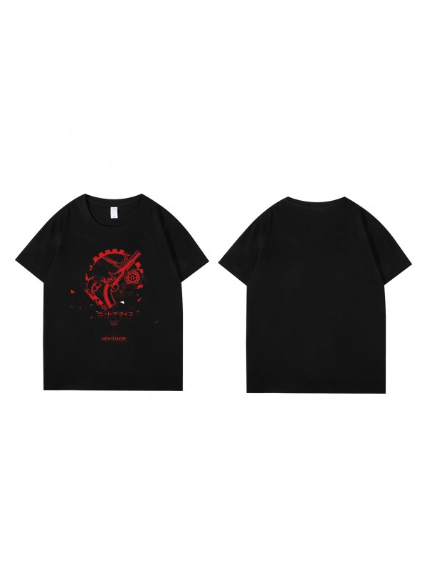 2023 Tokisaki Kurumi Short Sleeve Mens Graphic T-Shirts Fashion Printed Tops Cosplay Costume T Shirts For Women's