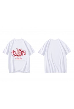 Coolest Tokisaki Kurumi Nightmare Date A Live Short Sleeve Mens Graphic T-Shirts Fashion Printed Tops Cosplay Costume T Shirts For Women's